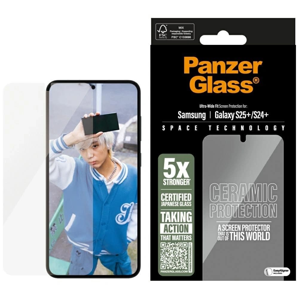PanzerGlass Ultra-Wide Fit Samsung Galaxy S25+ Plus ceramică - 1