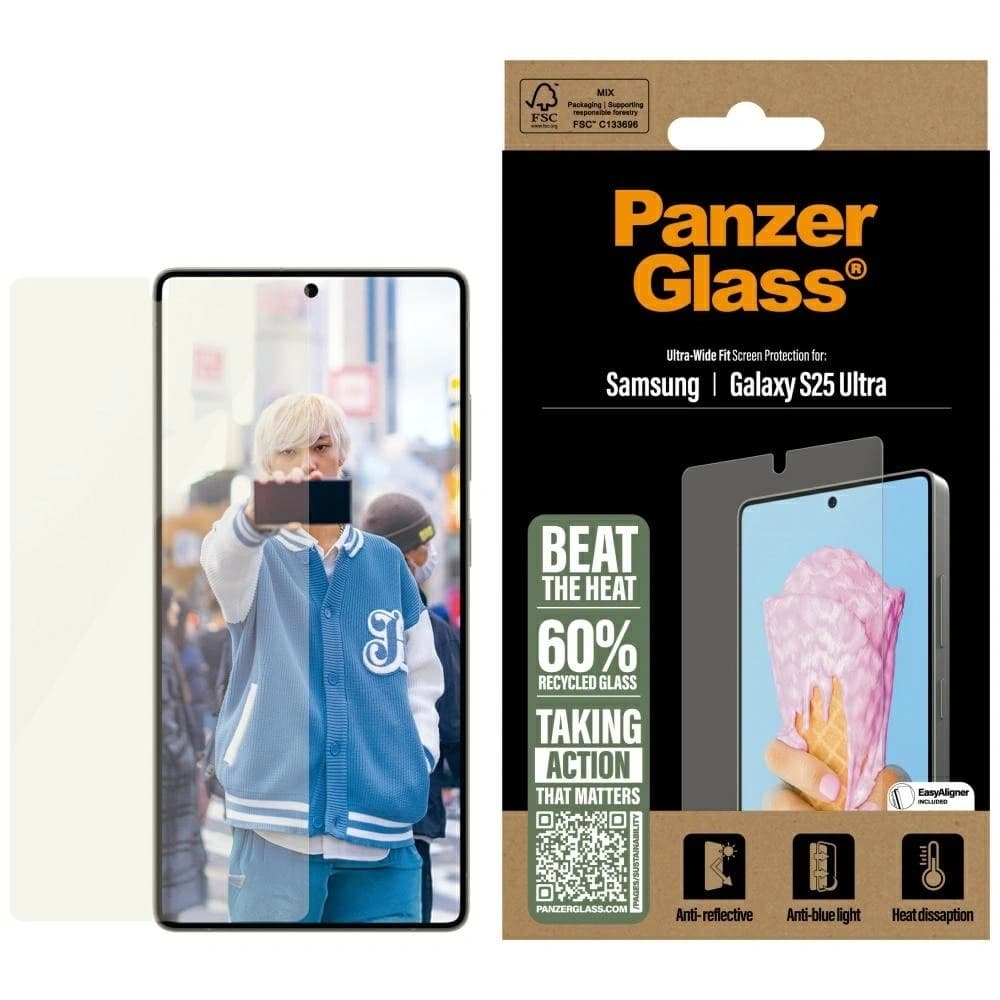 PanzerGlass All-in-One Ultra-Wide Fit Samsung Galaxy S25 Ultra