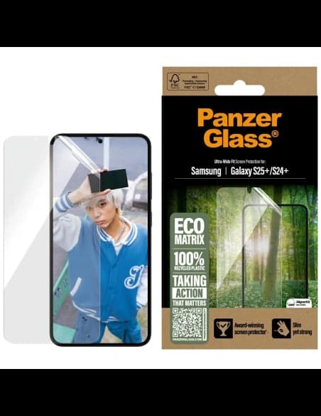PanzerGlass Eco Matrix Ultra-Wide Fit Samsung Galaxy S25+ Plus