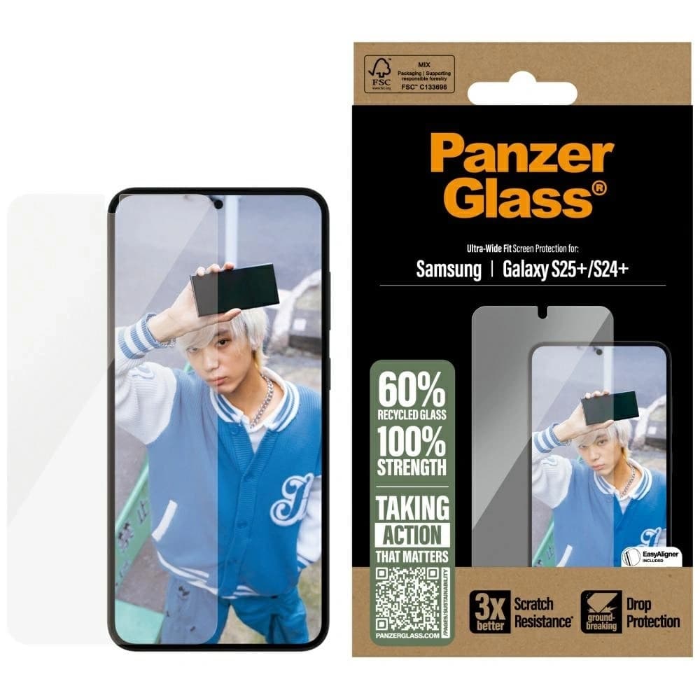 PanzerGlass Ultra-Wide Fit Samsung Galaxy S25+ Plus - 1