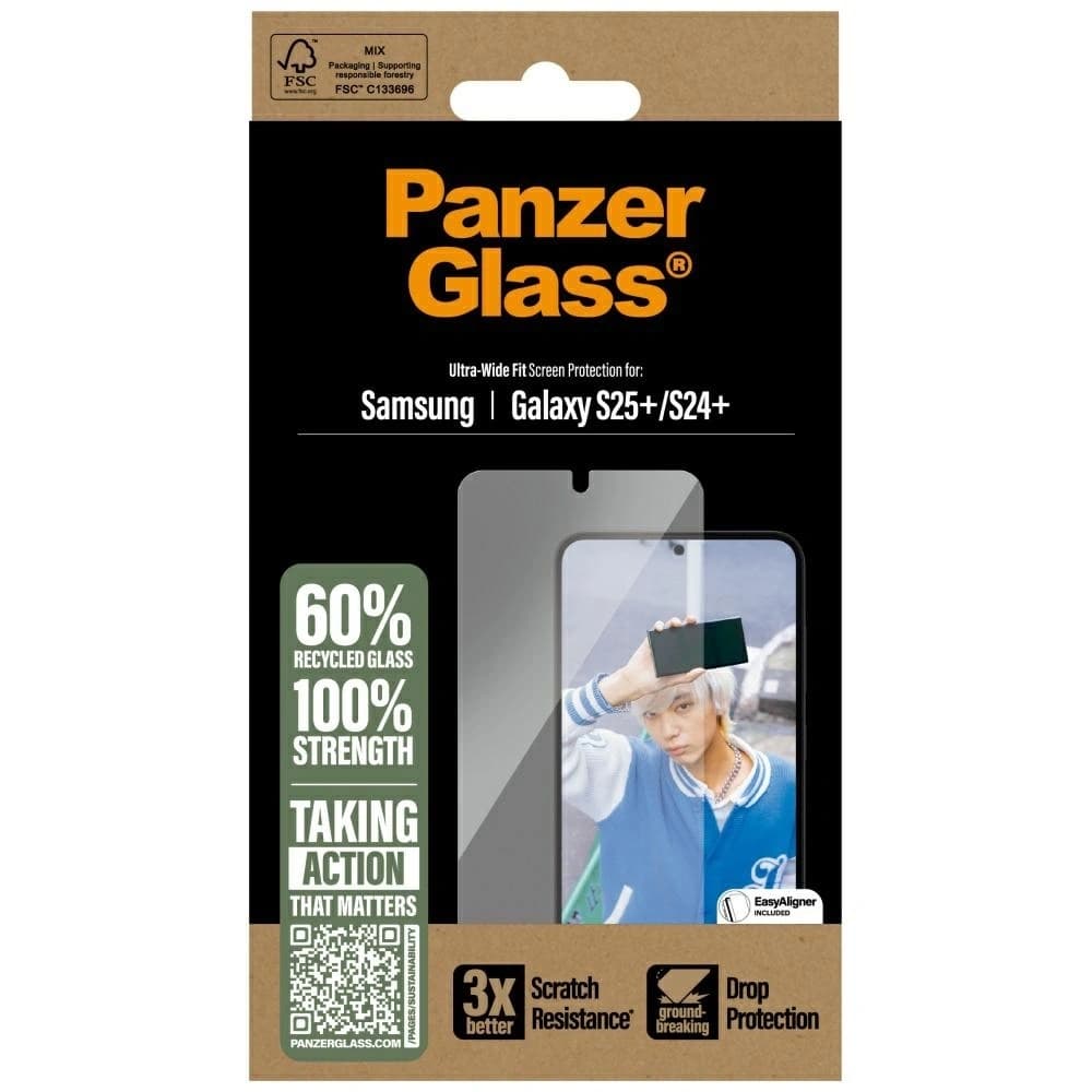 PanzerGlass Ultra-Wide Fit Samsung Galaxy S25+ Plus - 4