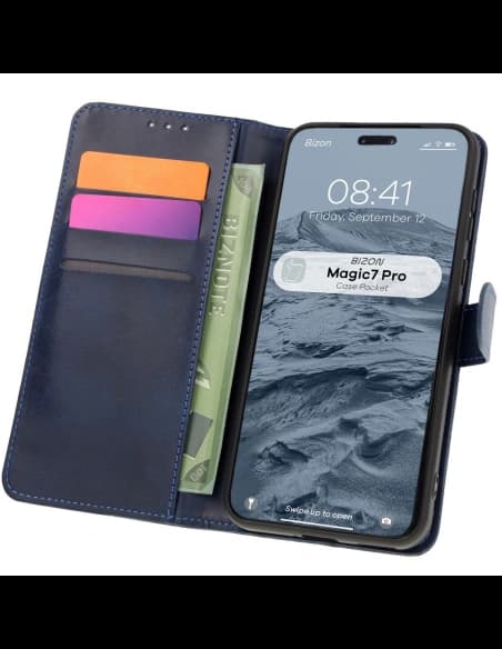 Bizon Caz Pocket Honor Magic7 Pro albastru marin