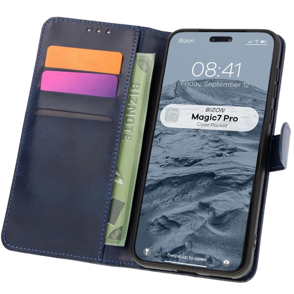 Bizon Case Tasche für Honor Magic7 Pro in Navy Blau - 1