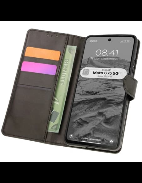 Bizon Case Pocket Motorola Moto G75 5G black
