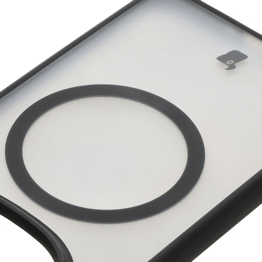 Etui s magnetickým kroužkem Bizon Case MatteO pro Xiaomi Redmi Note 14 Pro 5G / 14 Pro Plus 5G / Poco X7 poloprůhledné s černým rámem - 3