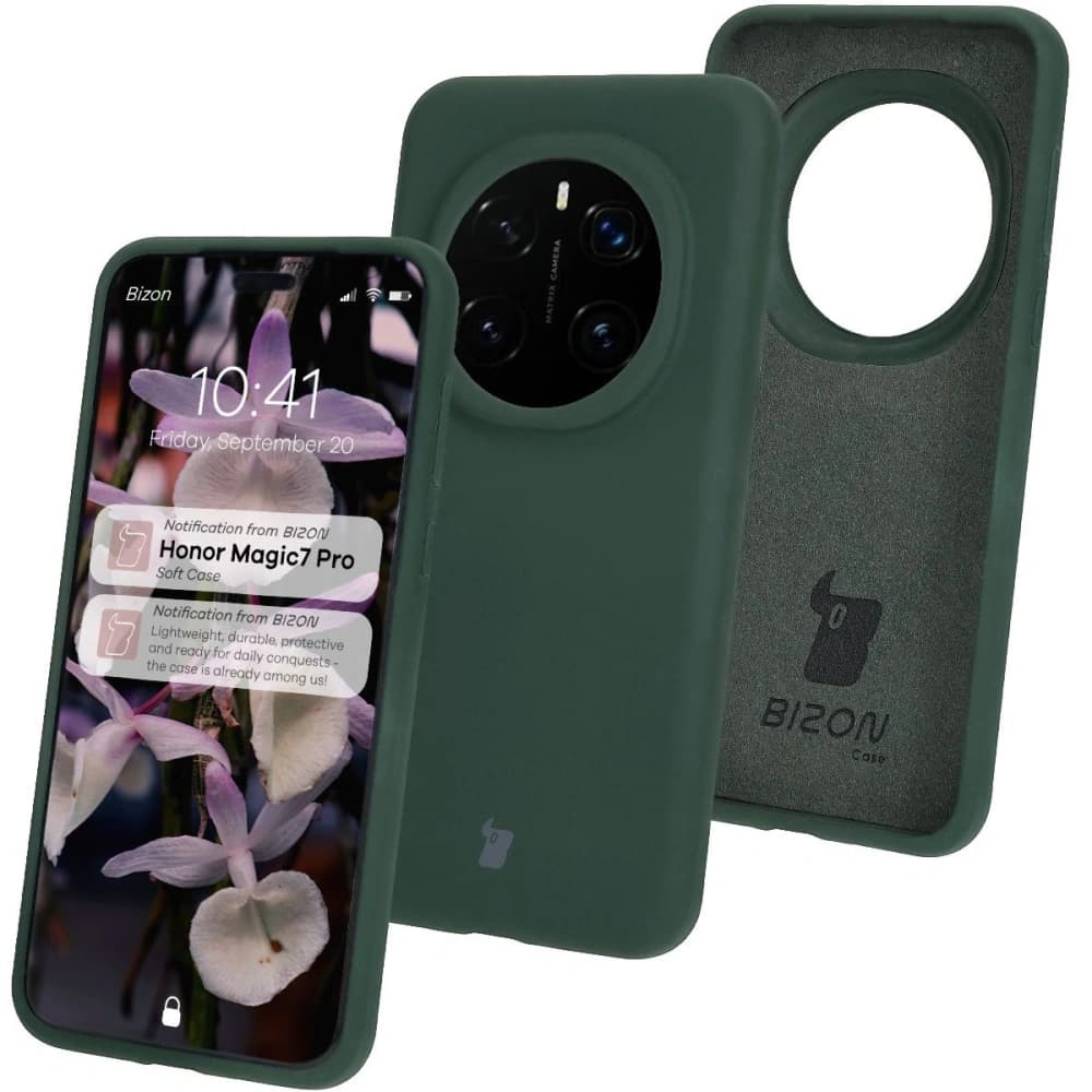 Bizon Soft Case Honor Magic7 Pro verde închis
