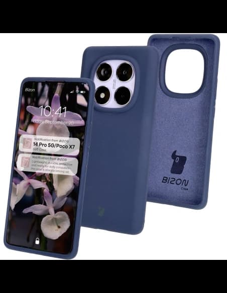 Silikonové pouzdro Bizon Soft Case pro Xiaomi Redmi Note 14 Pro 5G / Poco X7 tmavě modré