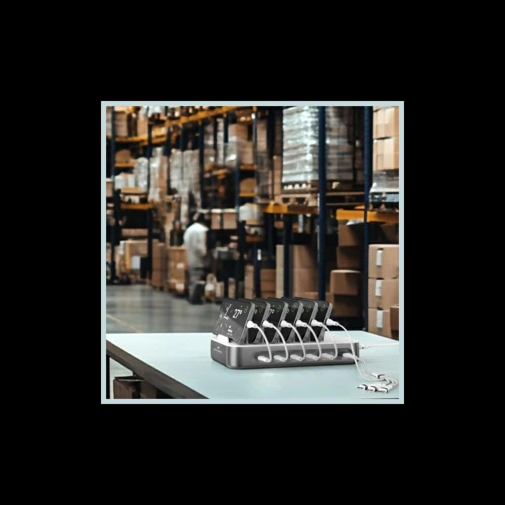 Nabíjecí stanice 4smarts Team 100W USB-A, 5xUSB-C se sadou kabelů space grey - 4