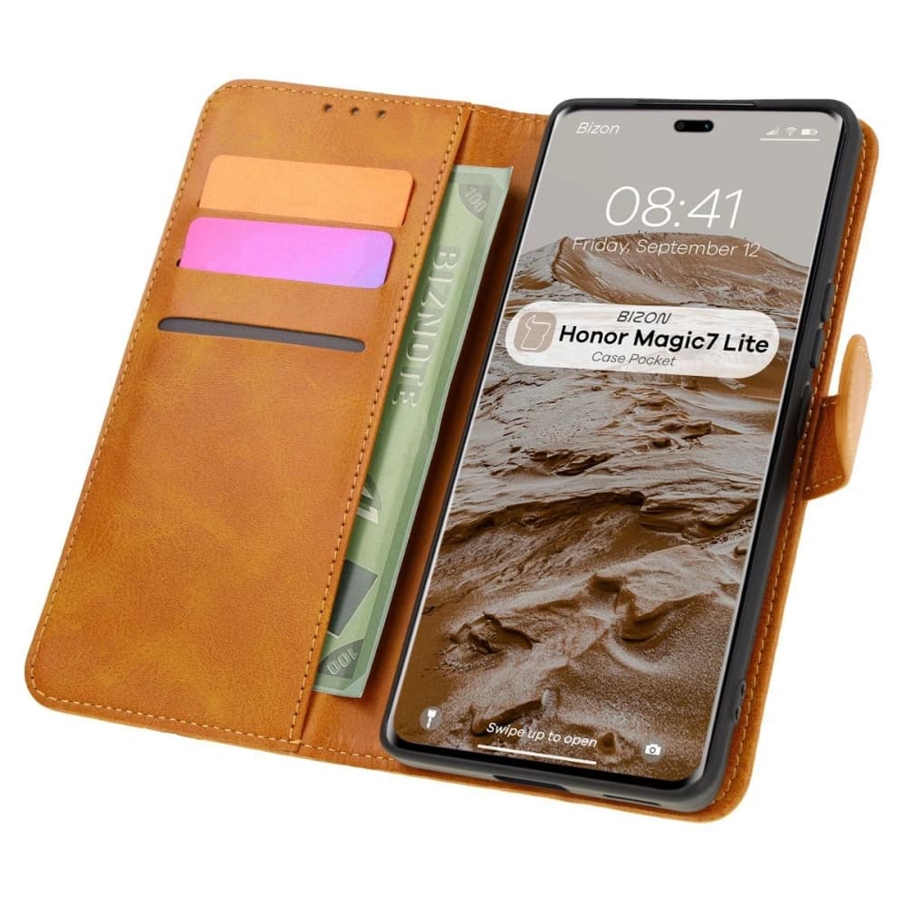 Bizon Case Pocket Honor Magic7 Lite brown - 1