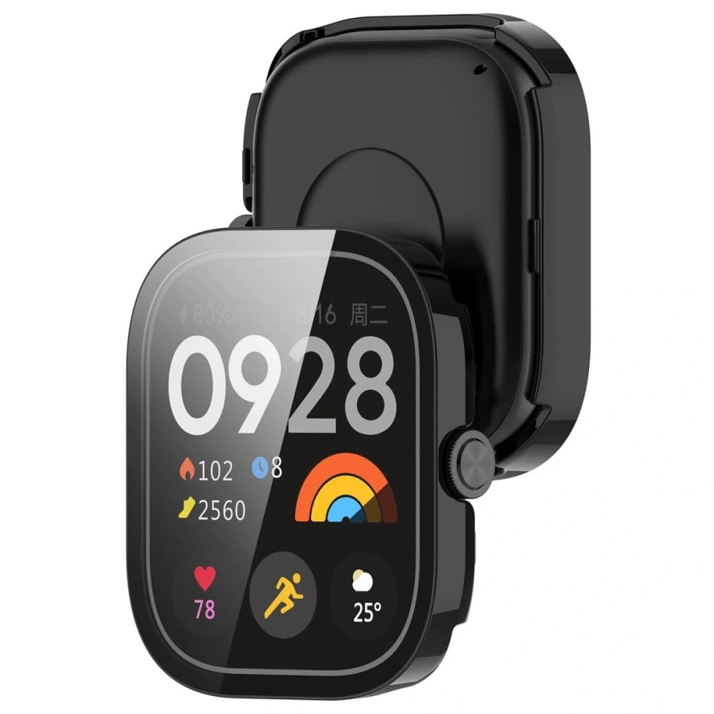 Bizon Case+Glass óra Xiaomi Redmi Watch 5 fekete