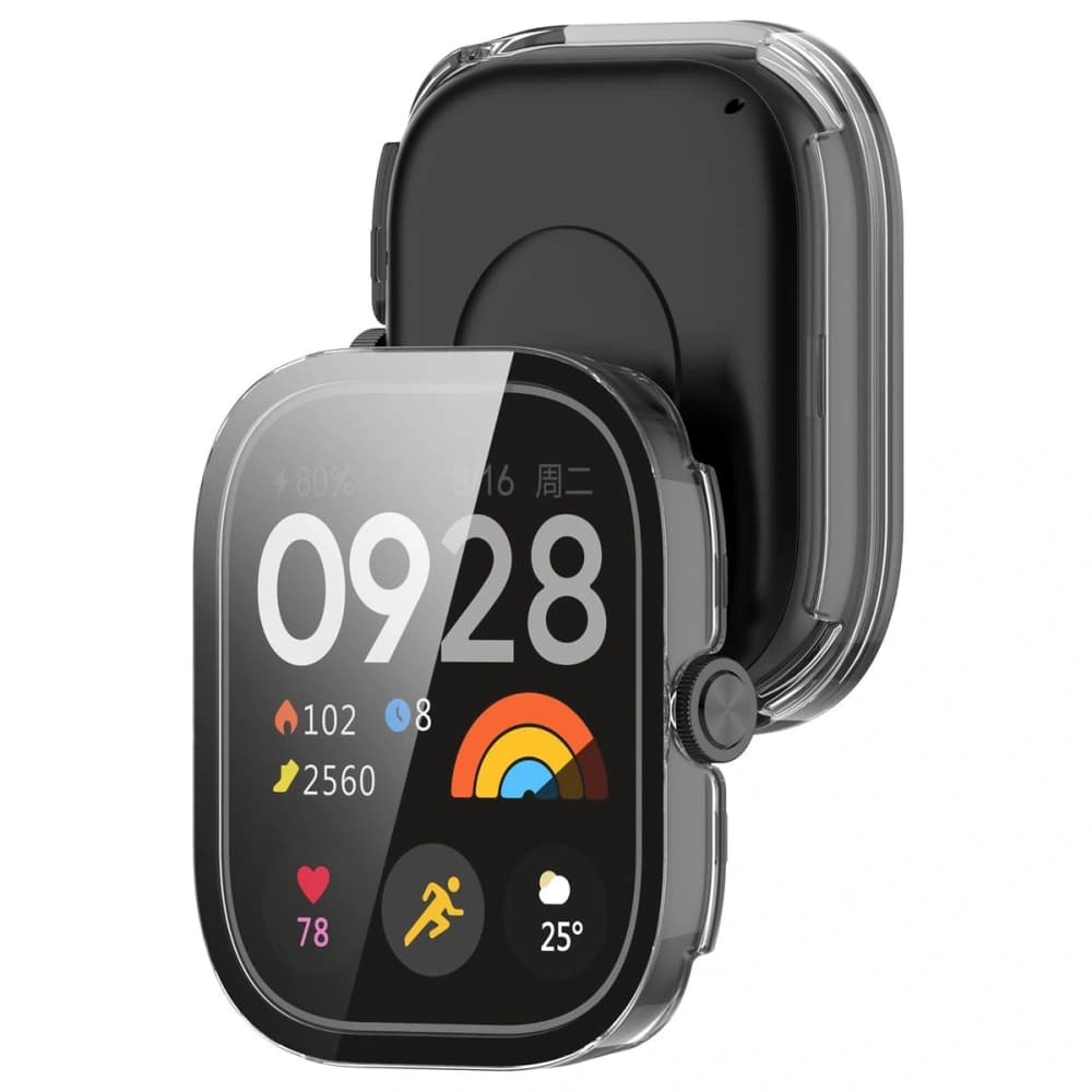 Bizon Case+Glass Óra Xiaomi Redmi Watch 5 átlátszó