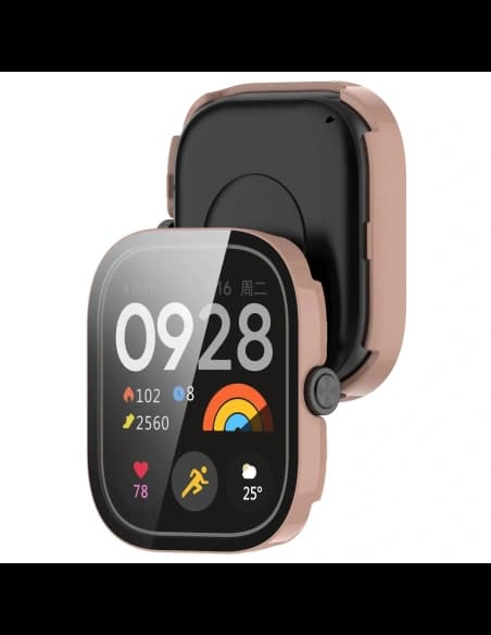 Bizon Case+Glass Óra Xiaomi Redmi Watch 5 rózsaszín