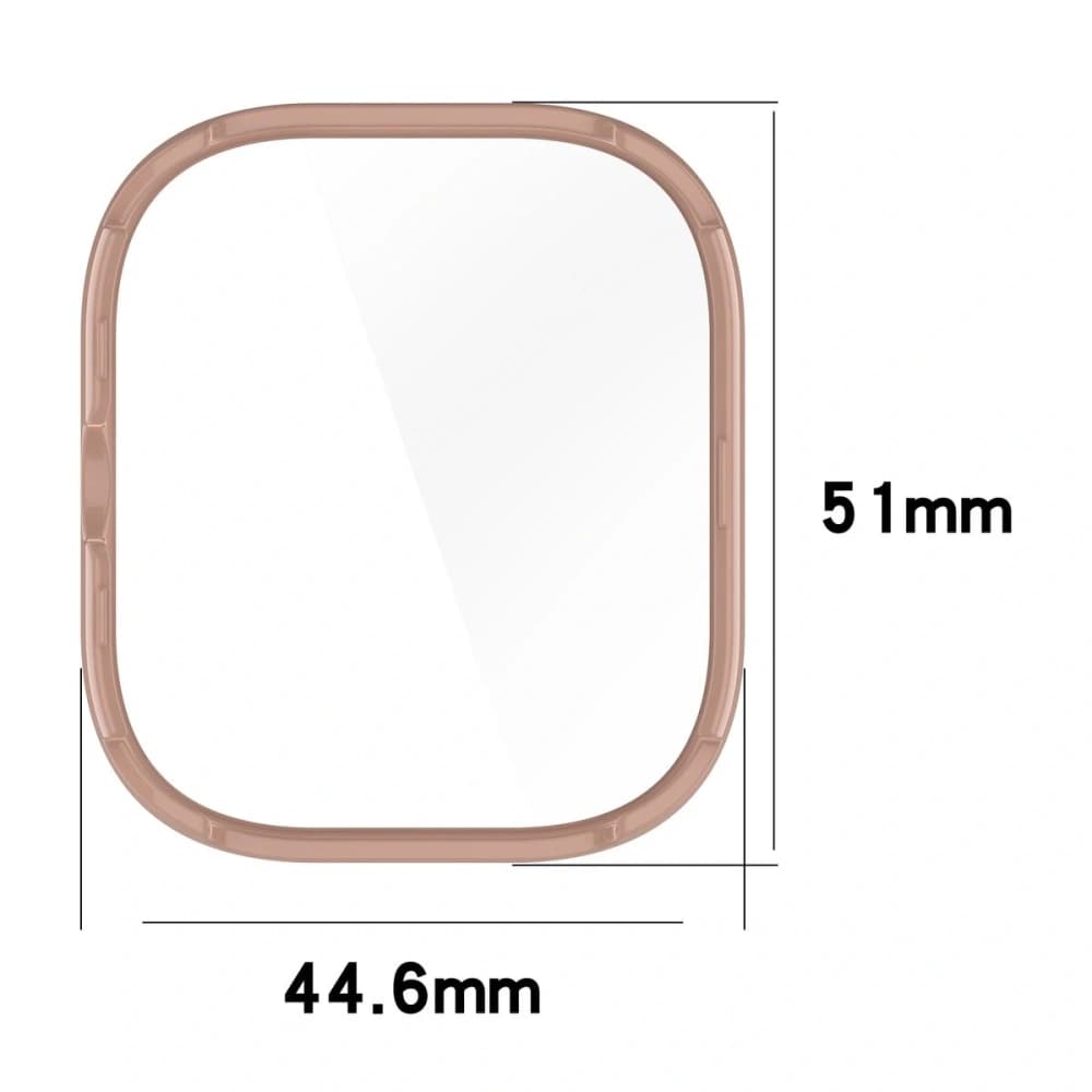 Bizon Case+Glass Uhr Xiaomi Redmi Watch 5 pink - 2