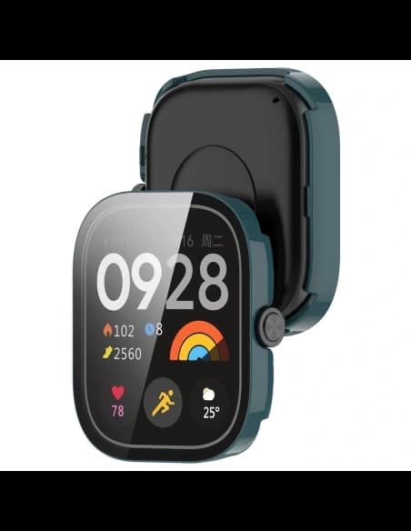 Bizon Case+Glass Óra Xiaomi Redmi Watch 5 zöld
