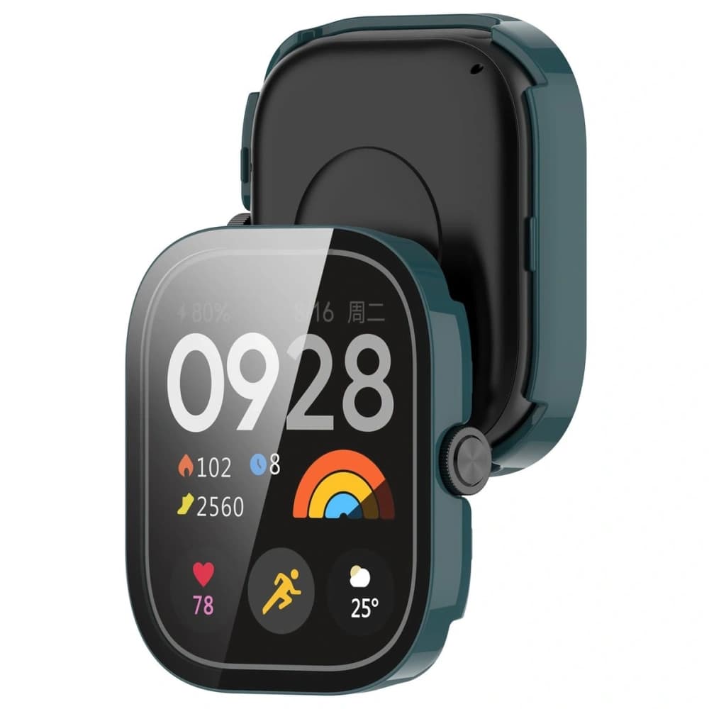 Bizon Case+Glass Óra Xiaomi Redmi Watch 5 zöld