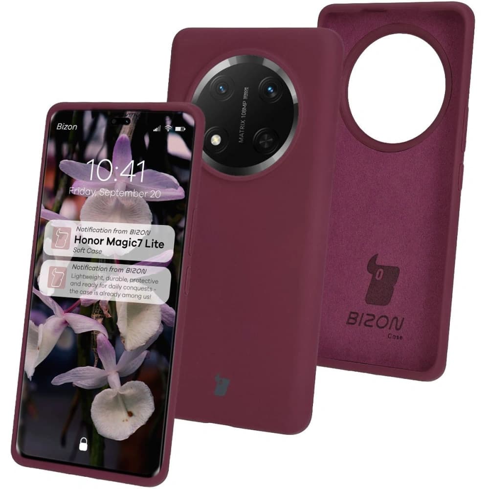 Bizon Soft Case Honor Magic7 Lite violet închis - 1