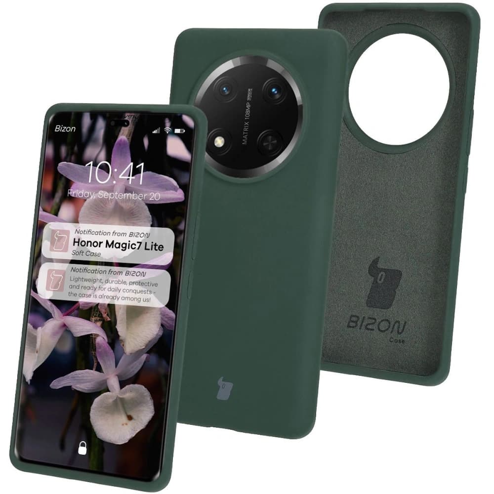 Bizon Soft Case Honor Magic7 Lite dark green - 1