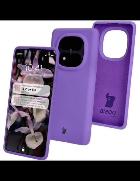 Bizon Soft Case Xiaomi Redmi Note 14 Pro Plus 5G lila