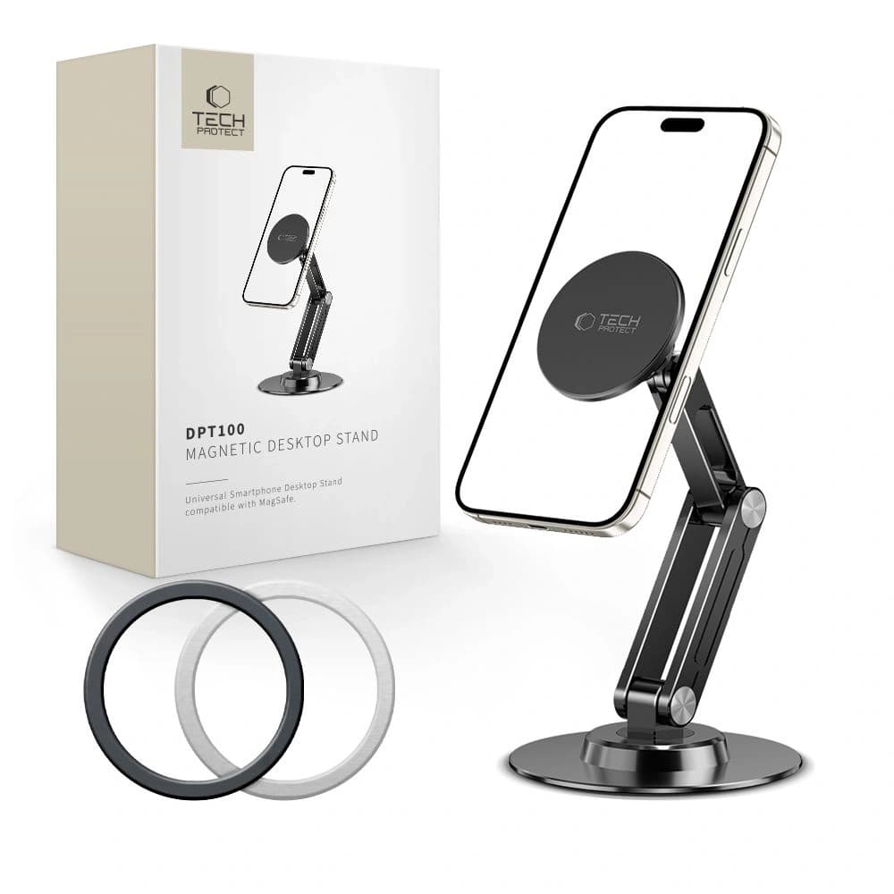 Tech-Protect DPT100 Universal Magnetic MagSafe Phone Desktop Stand Black