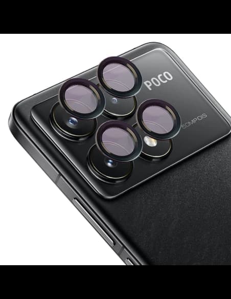 Sklo na aparát Bizon Glass Snap Lens do Xiaomi Poco F6 Pro černé