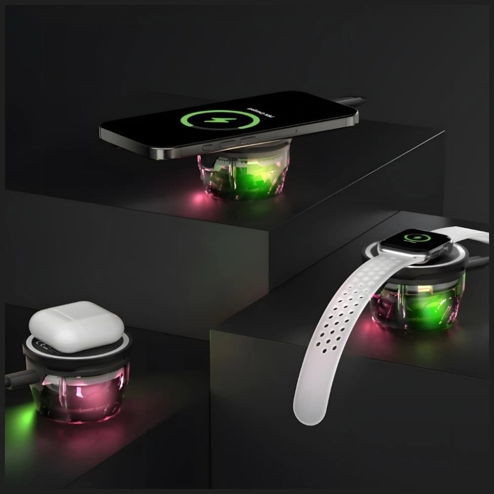 4smarts SoundCharge RGB Bluetooth 5.4 kompatibilis MagSafe Bluetooth hangsugárzó fekete - 5