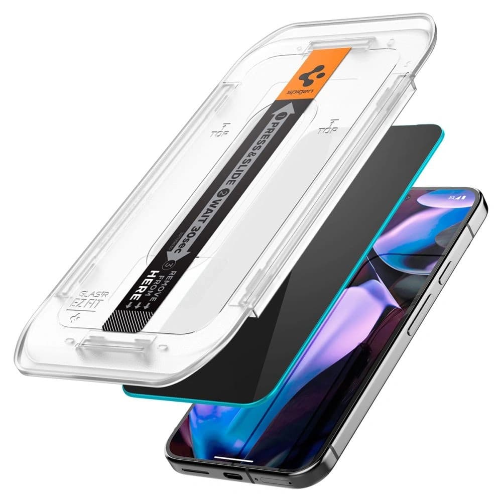 Spigen GLAS.tR ez Fit Google Pixel 9 / 9 Pro / 10 / 10 Pro Privacy [2 PACK] - 3