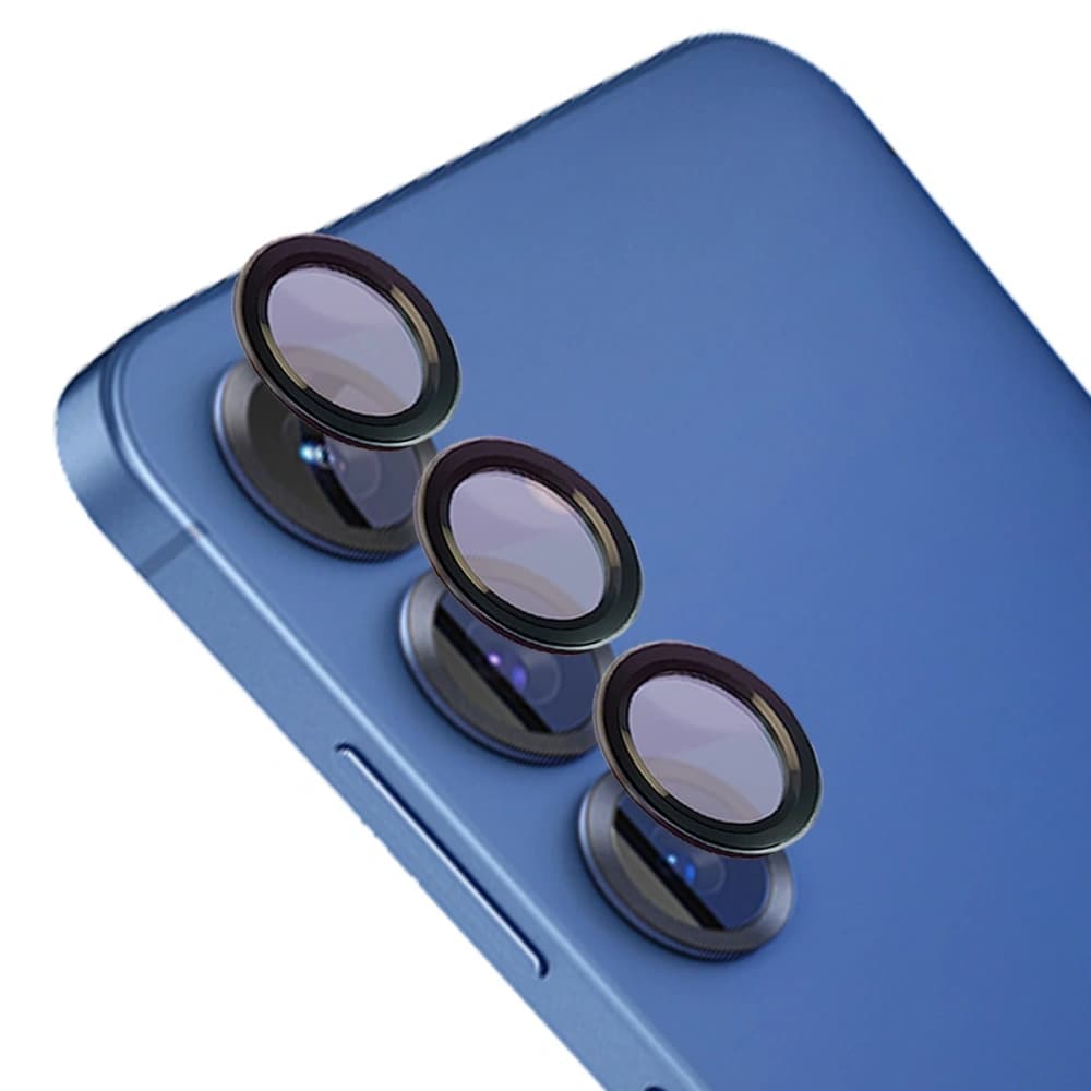 Tvrzené sklo na telefon s aplikátorem Bizon Glass Snap Lens pro Samsung Galaxy S25+ Plus černé - 1