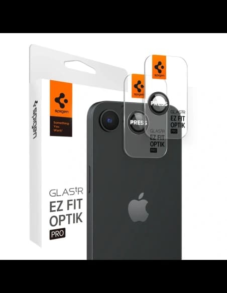 Spigen Optik Pro Glas.tr ez Fit Kamera Schutz Apple iPhone 16e Schwarz [2 PACK]