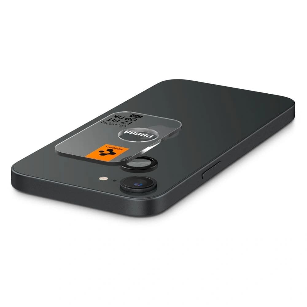 Tvrzené sklo na zařízení Spigen Optik Pro Glas.tr ez Fit Camera Protector Apple iPhone 16e Black [2 PACK] - 5