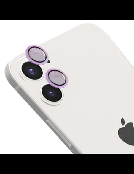 Bizon Glass Snap Lens Apple iPhone 12 / 12 Mini / 11 purple frame