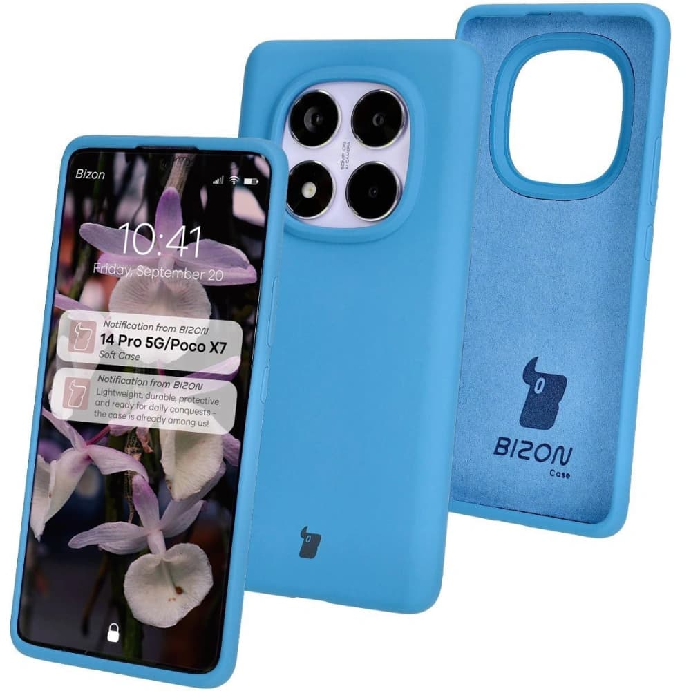 Bizon Soft Case Xiaomi Redmi Note 14 Pro 5G / Poco X7 kék - 1