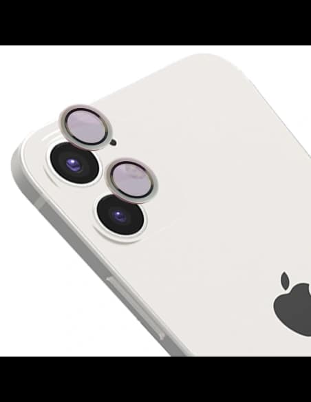 Bizon Glass Snap Lens Apple iPhone 12 / 12 Mini / 11 silver frame