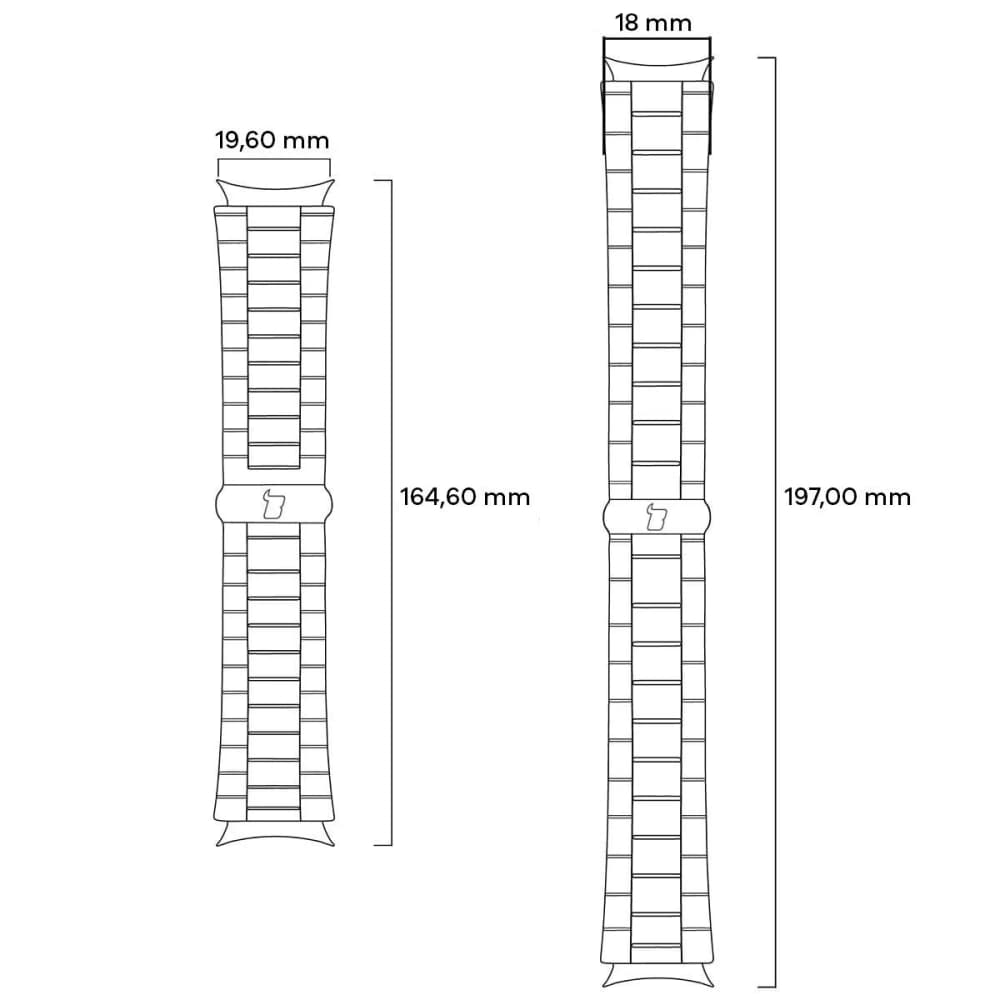 Ceas de mână Bizon Strap Aura Smartwatch 20mm aur roz - 3