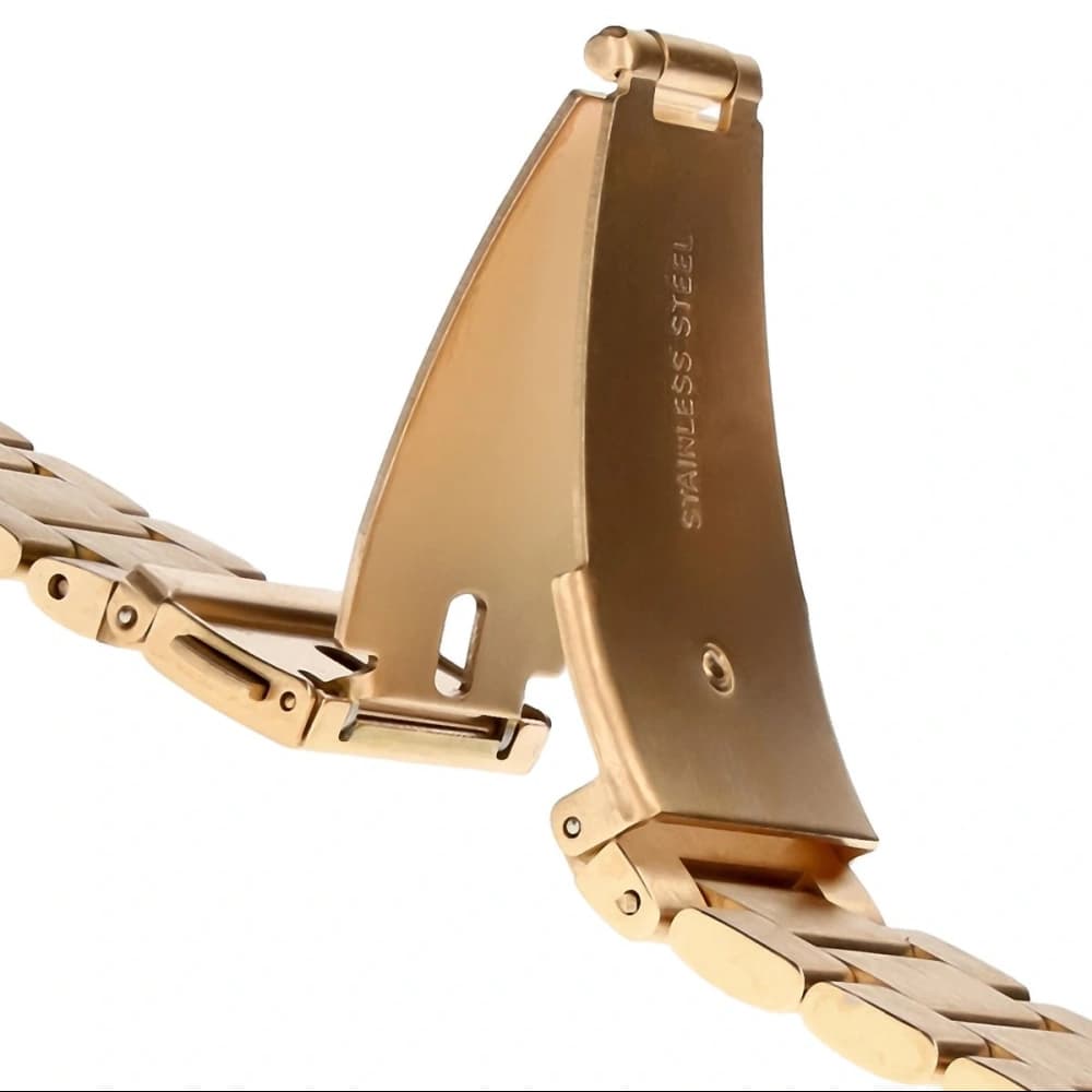 Ceas de mână Bizon Strap Aura Smartwatch 20mm aur roz - 4