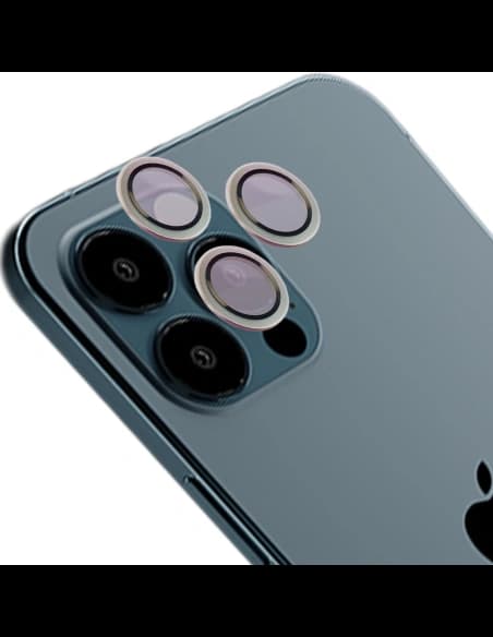 Bizon Glass Snap Lens Apple iPhone 12 Pro Max stříbrný rámeček