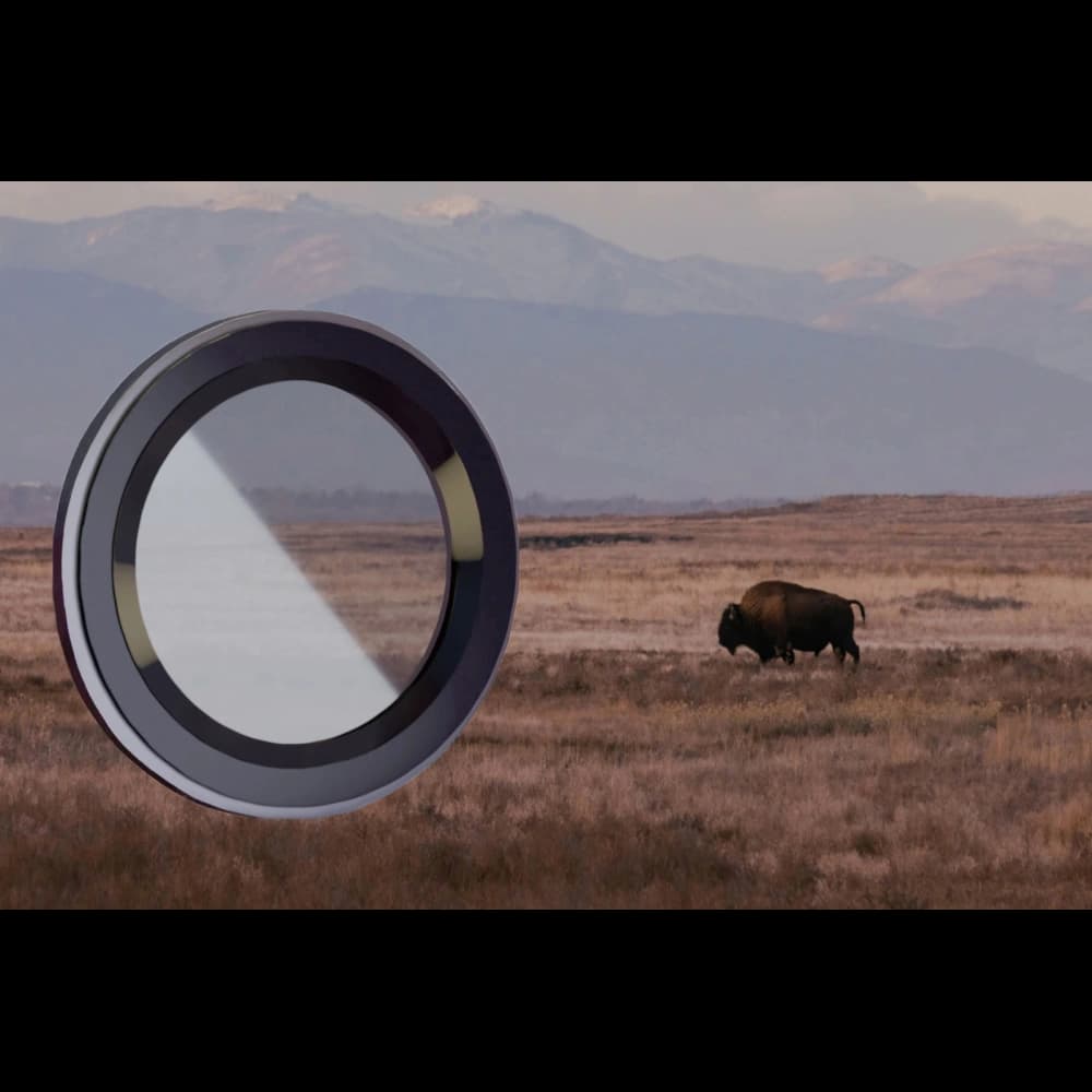 Bizon Glass Snap Lens Apple iPhone 12 Pro Max szürke keret - 3