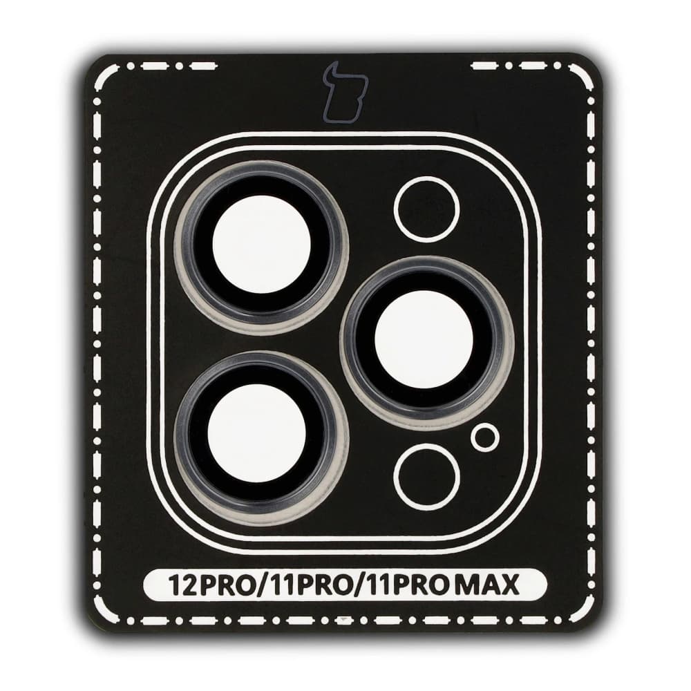 Bizon Glass Snap Lens Apple iPhone 12 Pro / 11 Pro / 11 Pro Max grauer Rahmen - 2