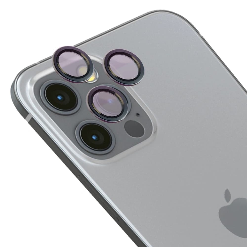 Bizon Glass Snap Lens Apple iPhone 12 Pro / 11 Pro / 11 Pro Max grauer Rahmen - 1