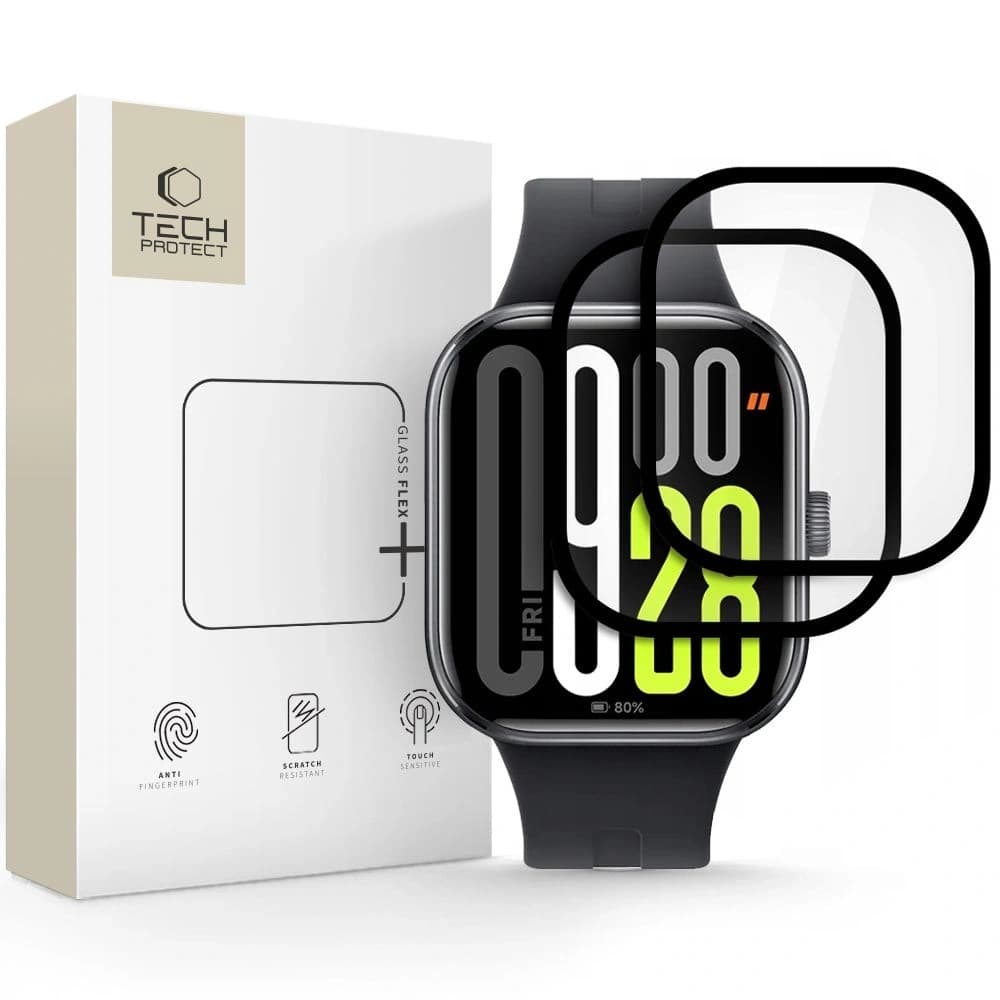 Tech-Protect Glass Flex+ Xiaomi Redmi Watch 5 Fekete [2 PACK] - 1