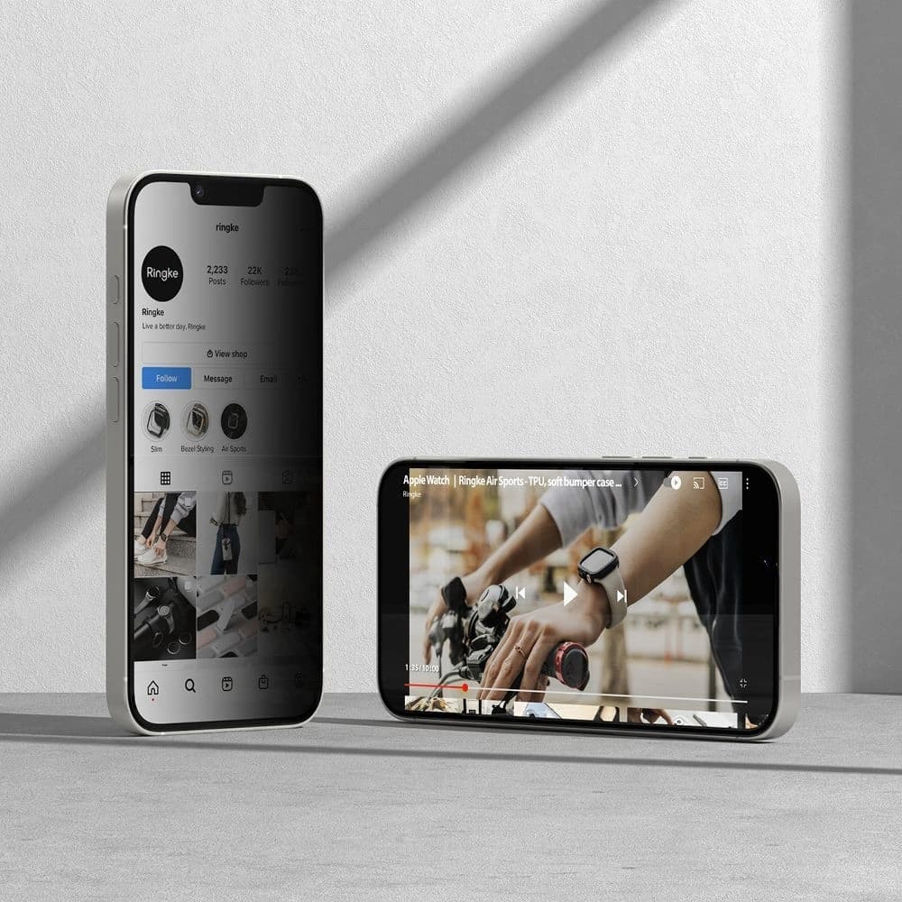 Ringke Easy Slide Apple iPhone 16e / 14 / 13 / 13 Pro Privacy [2 PACK] - 3