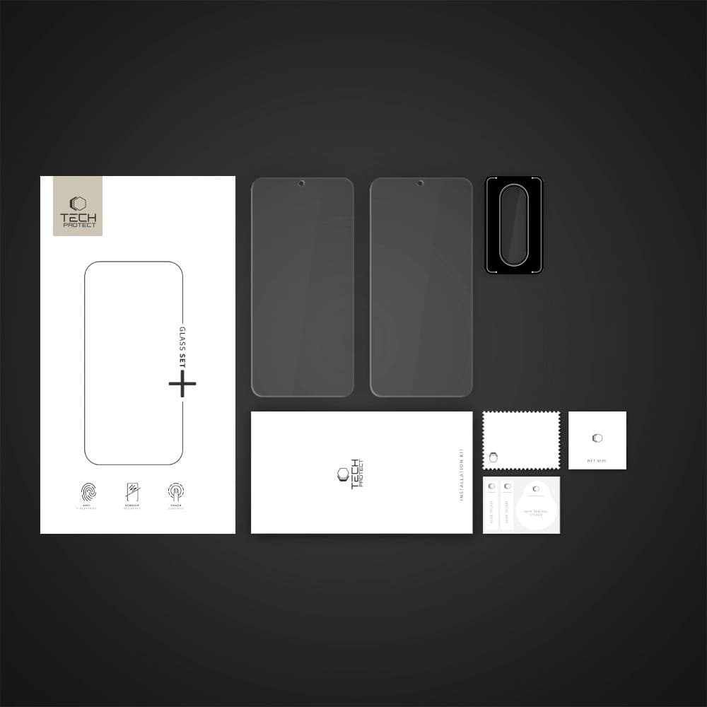 Edzett üveg Tech-Protect üveg készlet + Samsung Galaxy A36 / A56 5G átlátszó - 5