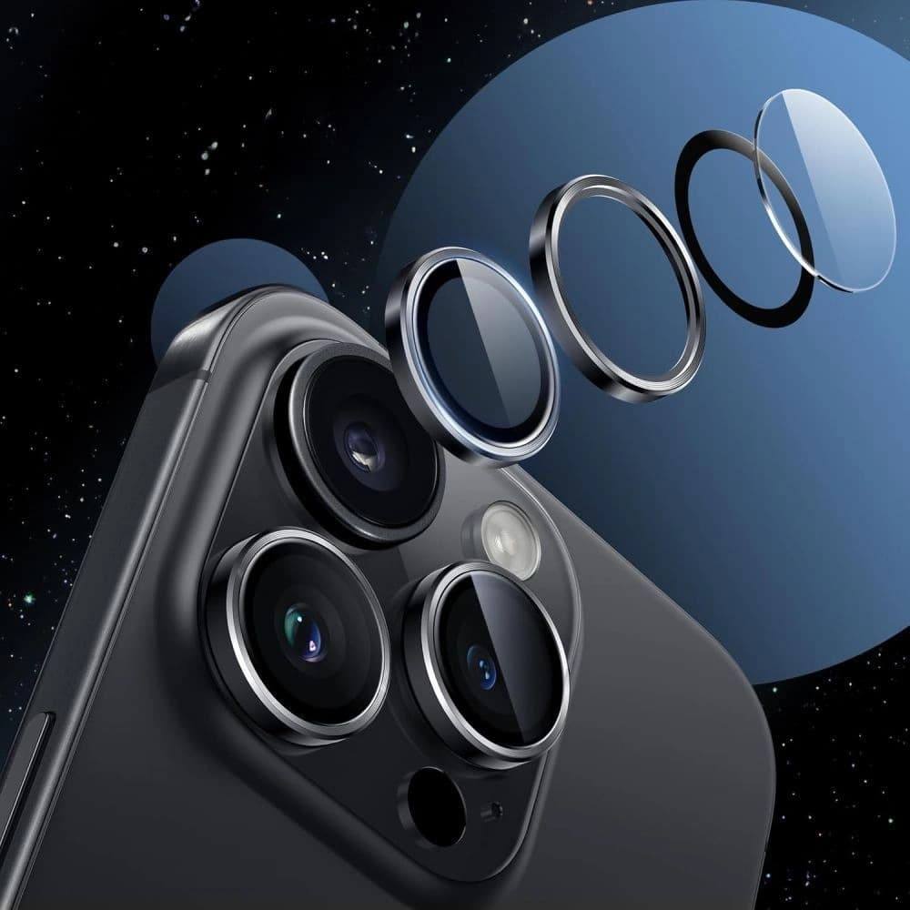 Ochranný kryt na fotoaparát Tech-Protect Camring Fit+ Samsung Galaxy A36 / A56 5G černý - 2