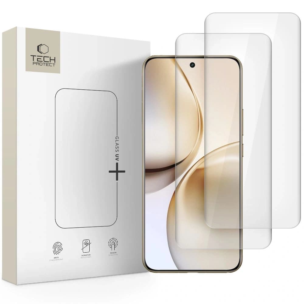 Tech-Protect Glas UV+ Realme 14 Pro+ Plus 5G Klar [2 PACK] - 1