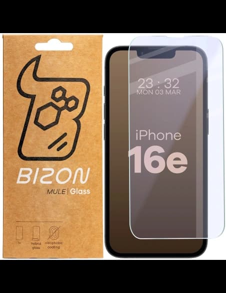 Bizon Glass Mule Flexible hybrid glass Apple iPhone 16e / 14 / 13 / 13 Pro