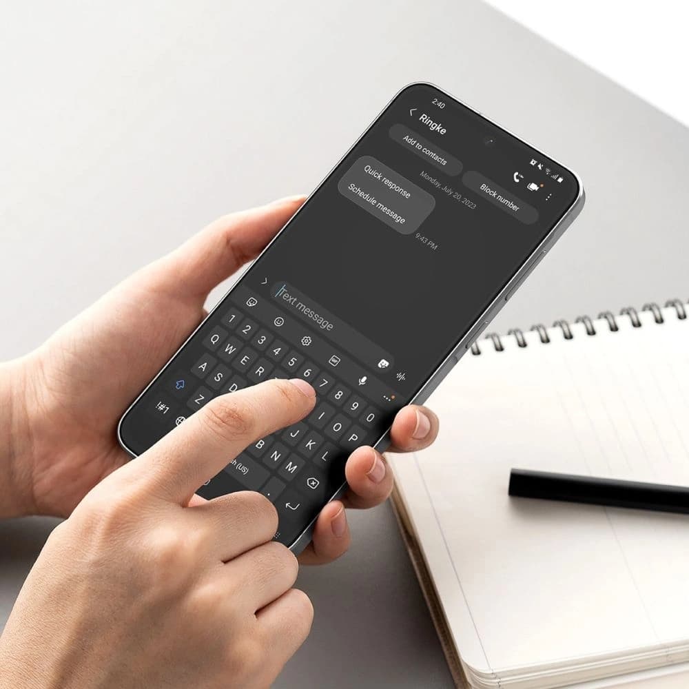 Ringke Easy Slide Samsung Galaxy A56 5G Átlátszó [2 Csomag] - 6