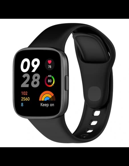 Bizon Szíj Óra Dots Xiaomi Redmi Óra 3 fekete