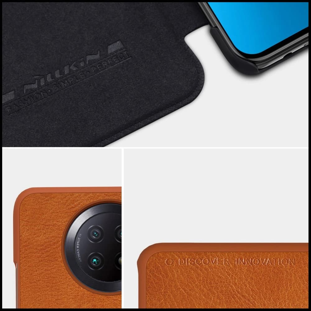 [OUTLET] Pouzdro Nillkin Qin Xiaomi Redmi Note 9T 5G hnědé - 23