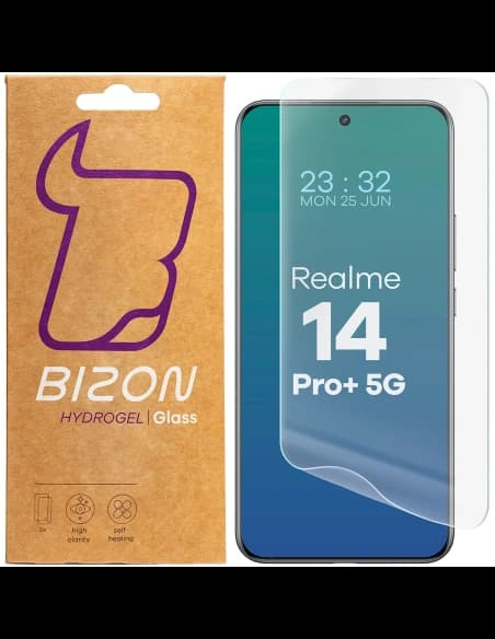 Bizon Glas Hydrogel Front Realme 14 Pro Plus 5G [2 PACK]