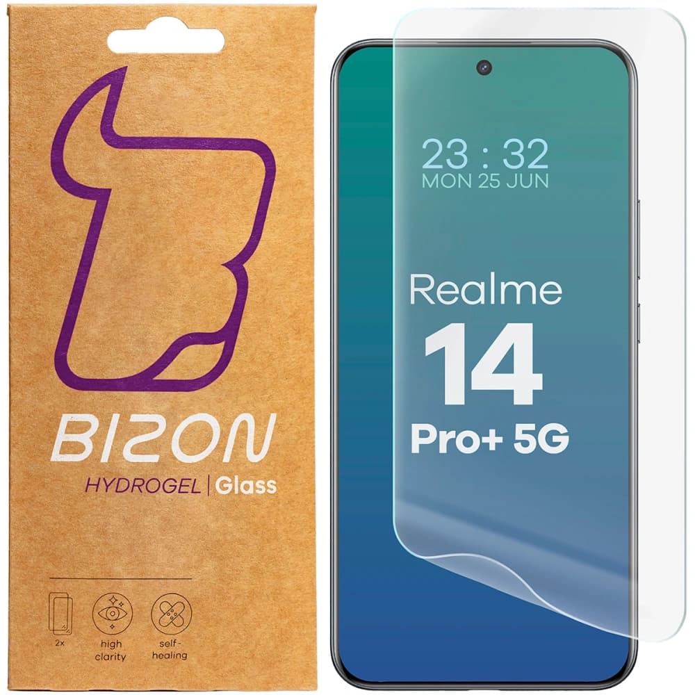 Bizon Glas Hydrogel Front Realme 14 Pro Plus 5G [2 PACK] - 1