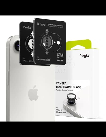 Ringke Kamera Rahmen Schutz Apple iPhone 16e Schwarz [2 PACK]